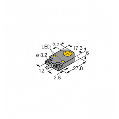 Индуктивный датчик TURCK BI3-Q06-AP6X2