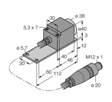 Индуктивный датчик TURCK NI25-CQP40/S1102 5M
