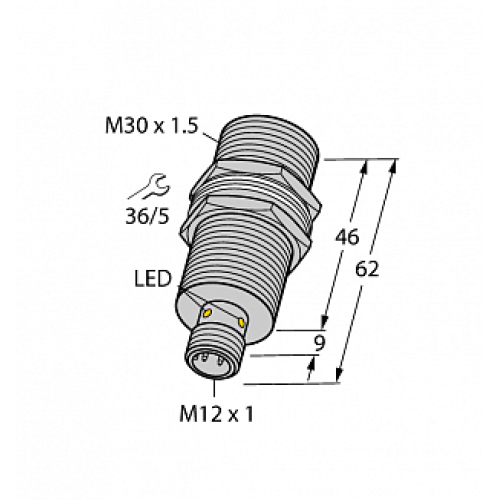 Индуктивный датчик TURCK BI20U-MT30-VP6X-H1141