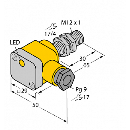 Индуктивный датчик TURCK BI2-G12SK-Y1X