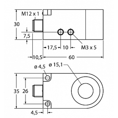 Кольцевой датчик TURCK BI15R-W30-DAP6X-H1141