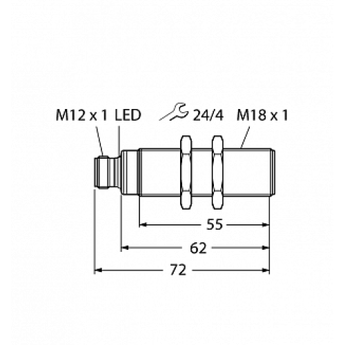  Ультразвуковой датчик TURCK RU50U-S18-LI8X-H1141