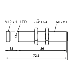  Ультразвуковой датчик TURCK RU40U-M12-LU8X2-H1141