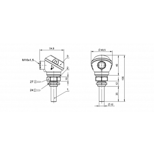 Емкостной датчик Balluff BCS S01T401-POCFNG-KM16-T02