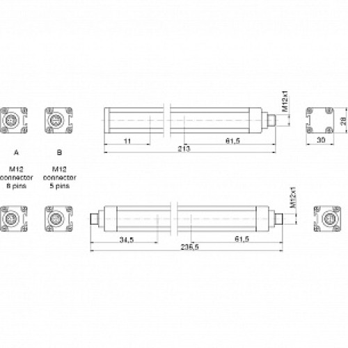 Световая завеса безопасности Datasensing LS2ER/50-015M