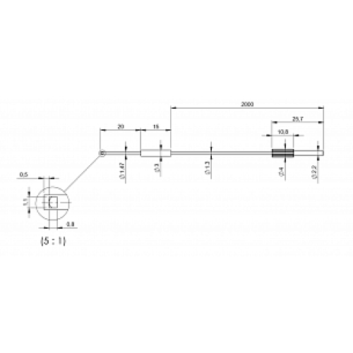 Оптоволоконный кабель Balluff BFO D13-LA-09B-EAK-05-02