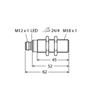 Ультразвуковой датчик TURCK RU50U-S18-AP8X-H1141