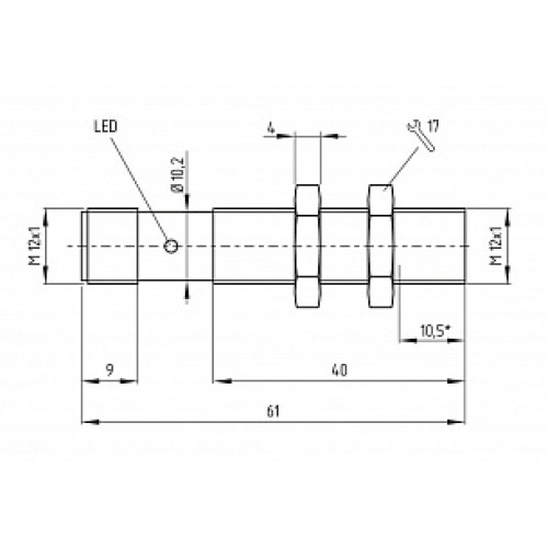 Индуктивный датчик Schmersal IFL4B-12-10STPK1