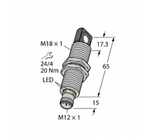 Ультразвуковой датчик TURCK RU100U-M18MS-LFX-H1151