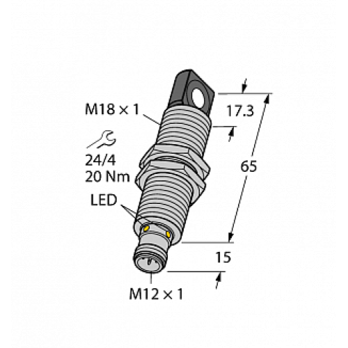 Ультразвуковой датчик TURCK RU100U-M18MS-LFX-H1151