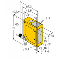  Лазерный датчик расстояния Banner Q50BVNYQ