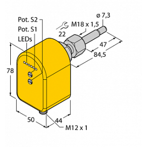 Датчик потока TURCK FCST-A4P-2AP8X-H1140